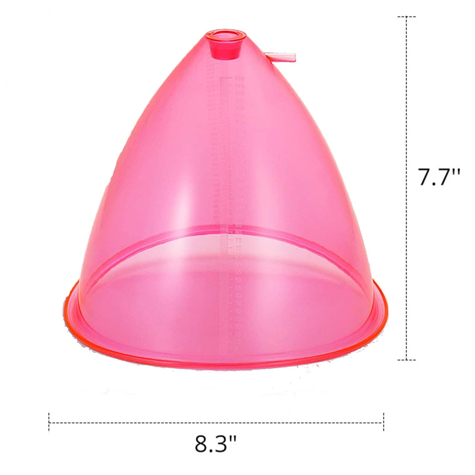 **180ml/21cm Vacuum Cups for Buttock Lift & Body Massage - Vacuum Therapy Accessories for Body Shaping & Cellulite Reduction (Pack of 1) - Perfect for Home Spa & Professional Use**