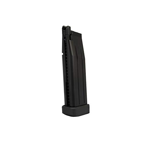 Lancer Tactical WE 1911 Hi-Capa Hyper Speed Gas Blowback Airsoft Pistol - Black - 330 FPS - Realistic Training & Competitive Airsoft Games