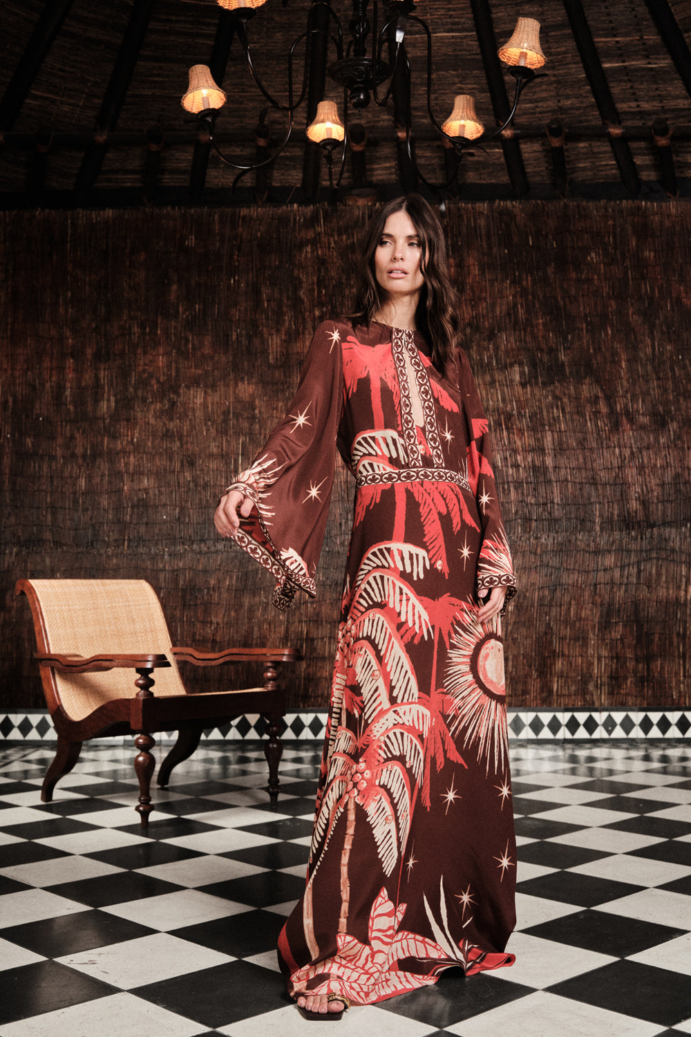 Leyenda Del Tiempo Women's Dress - Elegant Flowy Maxi Dress for Summer, Beach, and Special Occasions
