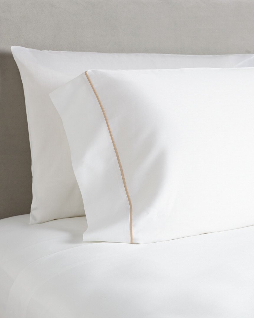 Luxury 600 Thread Count Cotton Pillowcases - Queen Set of 2 for Bedroom Comfort