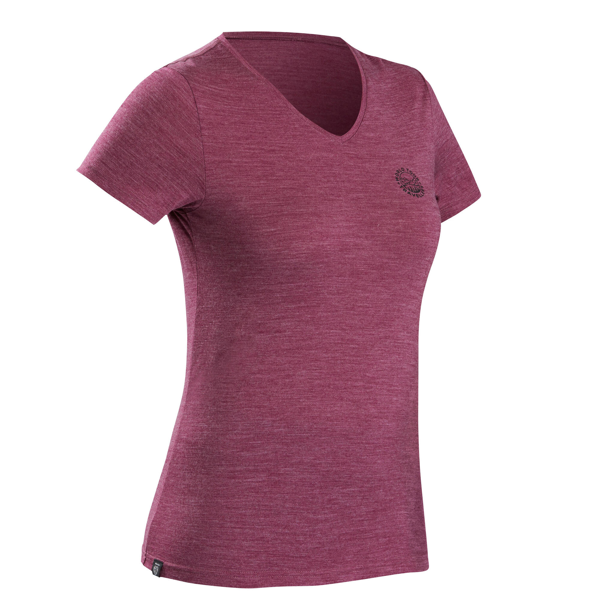 Simond Women's Travel 500 Merino Wool T-Shirt - Lightweight Breathable Base Layer for Hiking, Camping & Outdoor Adventures