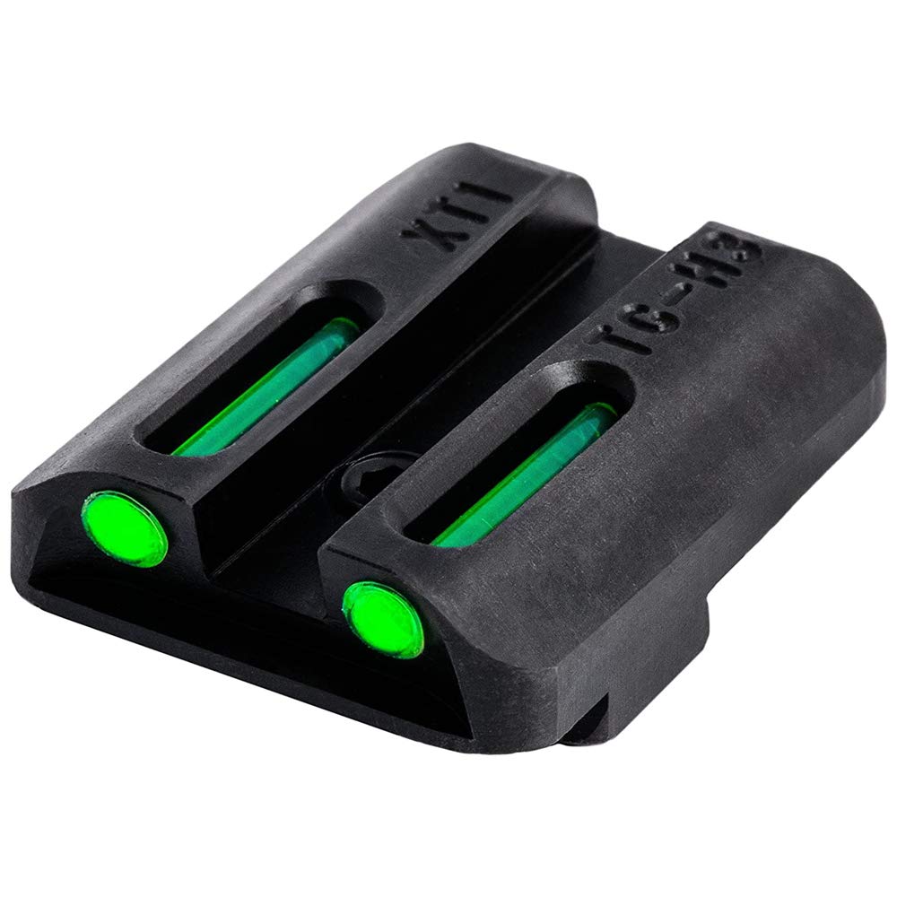 Truglo TFO Tritium & Fiber-Optic Handgun Sights - Glow-in-the-Dark Front & Rear Night Sights for Springfield Armory XD Series - Snag-Free Design for Tactical Shooting & Home Defense