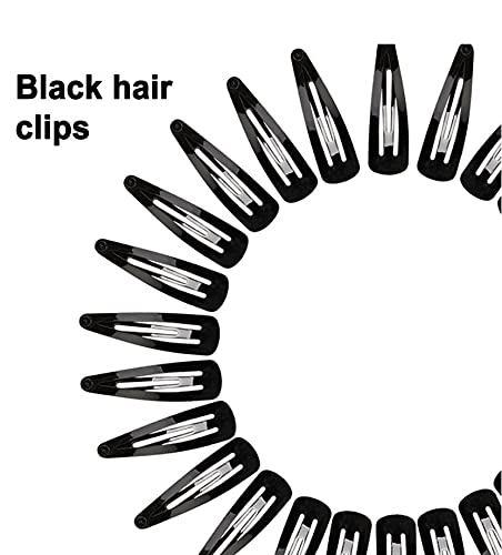 Ghelonadi Metal Hair Clips for Women - No Slip Snap Barrettes (6 Pair) - Perfect for Long Hair & Daily Styling