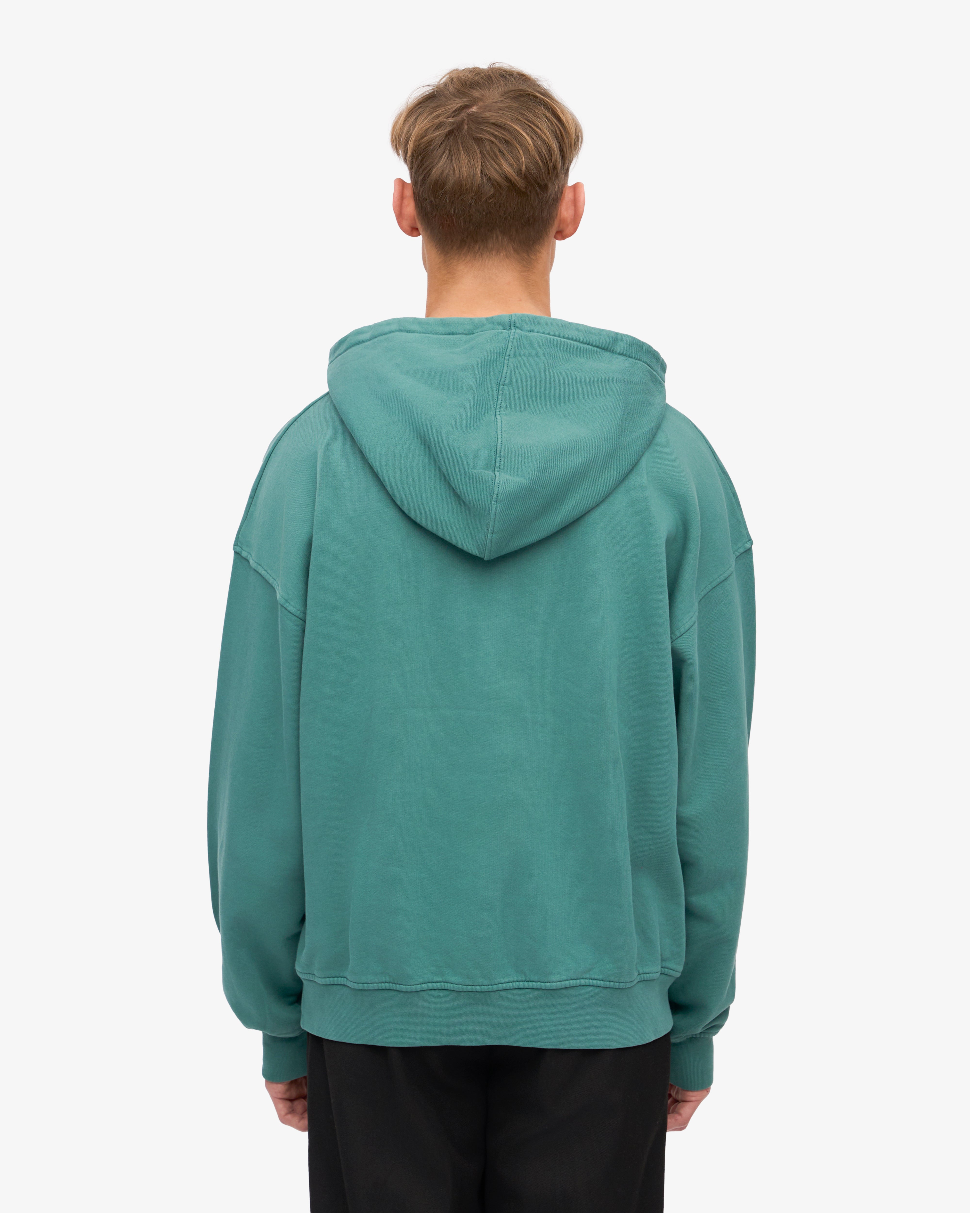 Organic Oversized Hoodie for Men & Women - Soft & Comfortable Pine Green Pullover Hoodie - Perfect for Casual Wear, Loungewear & Outdoor Activities