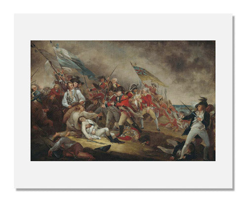John Trumbull - The Death of General Warren at the Battle of Bunker Hill, June 17, 1775 - Historical American Revolution Art Print - Perfect for History Classrooms & Patriotic Home Decor