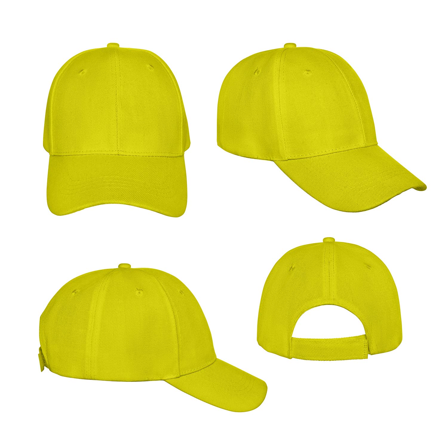 Balec Plain Baseball Cap - Adjustable Back Strap for Men & Women - Perfect for Sports, Outdoor Activities, and Casual Wear