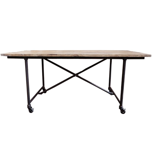 180cm Long Island Dining Table - Modern Kitchen Island with Extendable Leaves for Family Gatherings & Entertaining