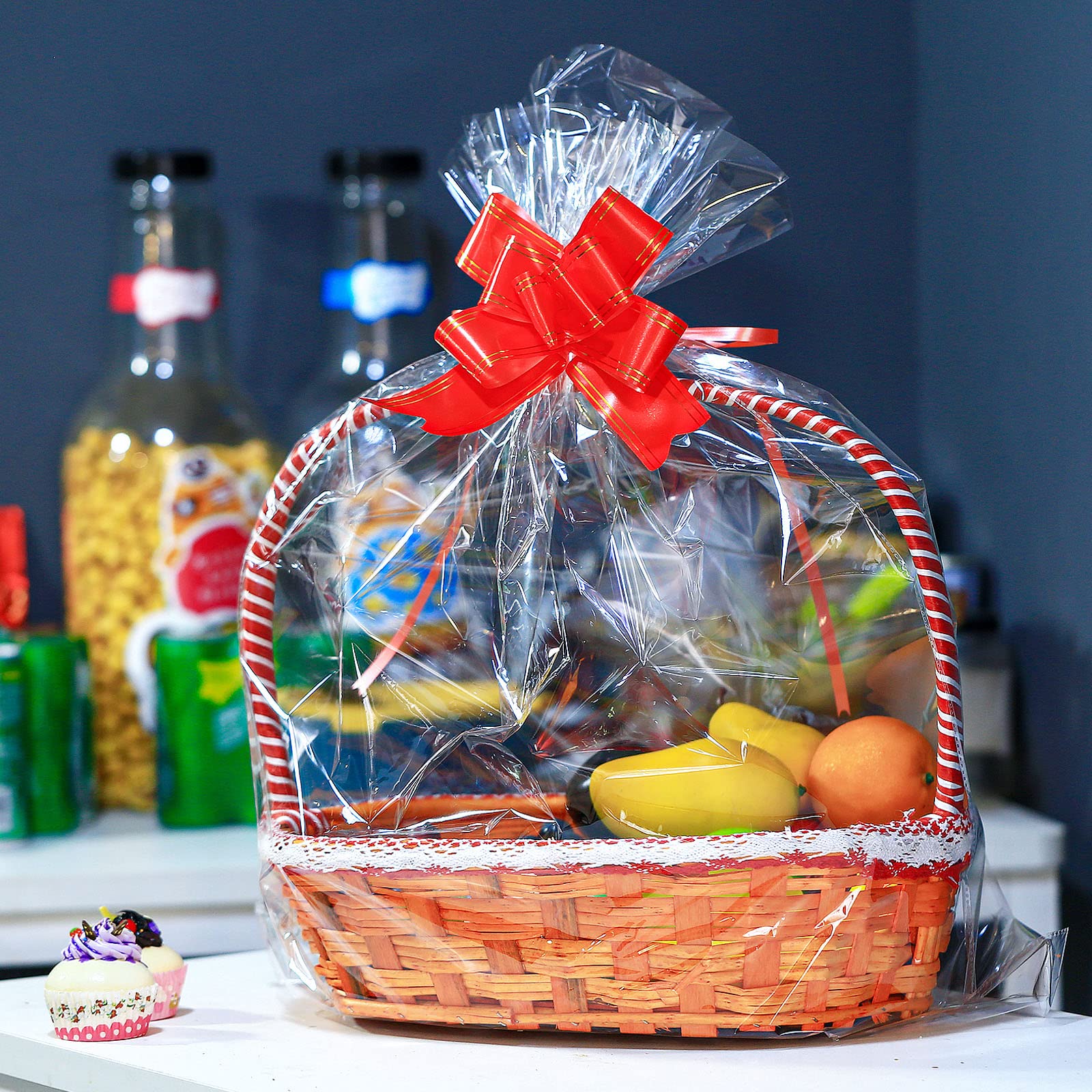 100-Pack Clear Cellophane Gift Bags 24x30