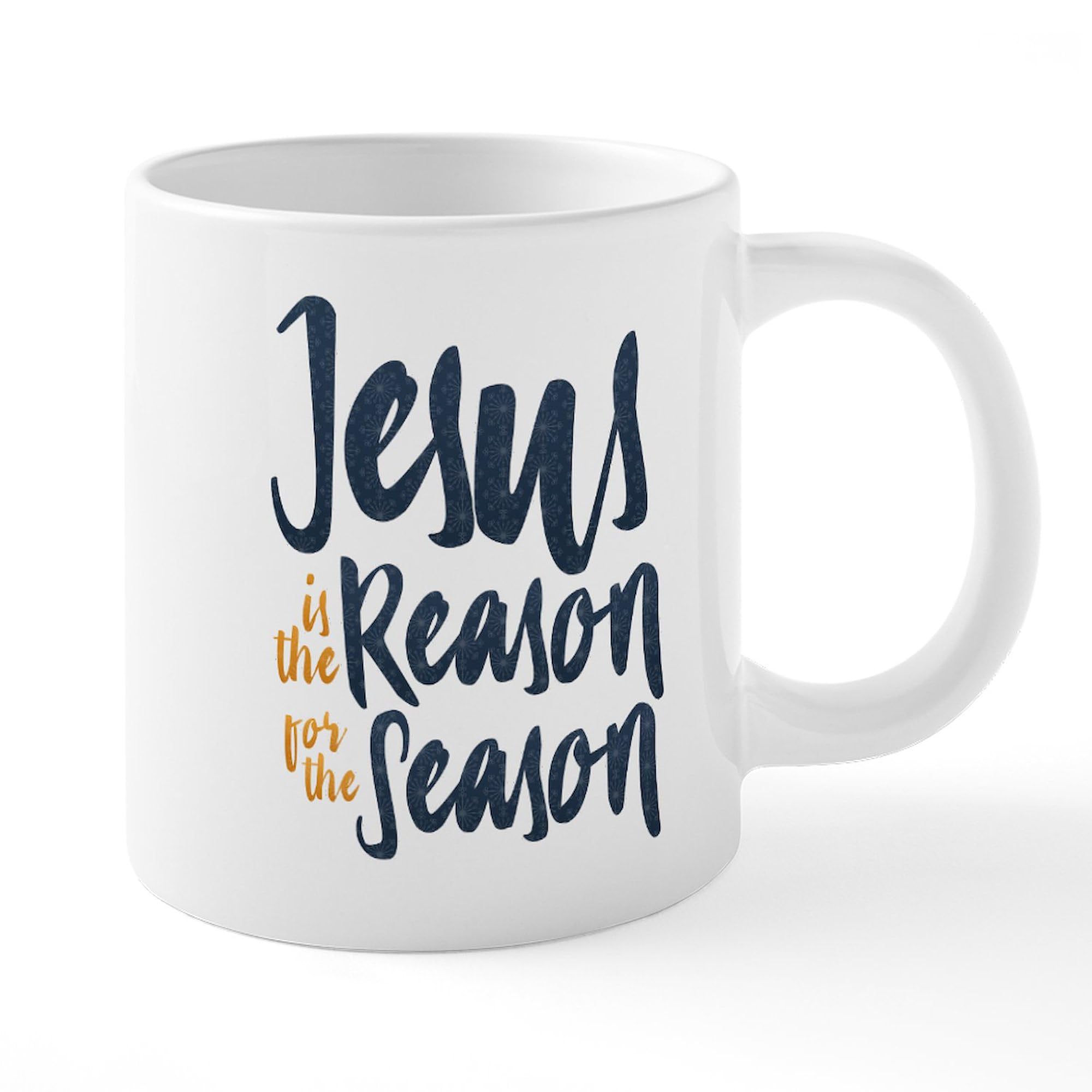 Jesus Is The Reason 20 oz Ceramic Coffee Mug - Large Insulated Mega Cup for Hot & Cold Drinks - Perfect for Church, Bible Study, Prayer Groups & Christian Gifts
