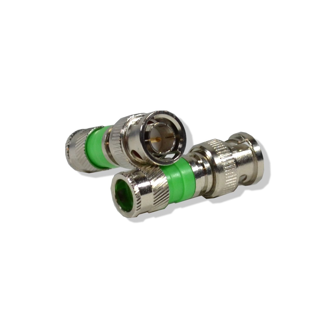 LOGICO 100 Pack BNC Compression Connector Adapter for RG59 Coax Cable - CCTV Camera Security System Installation - Perfect for Home Surveillance, Business Security & DIY Projects