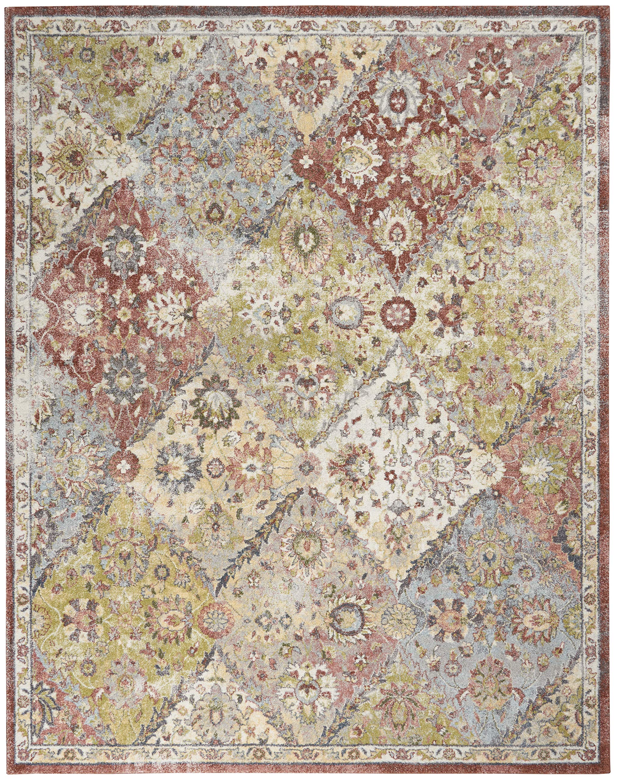 Nourison Juniper Floral Terracotta Multicolor 5'3