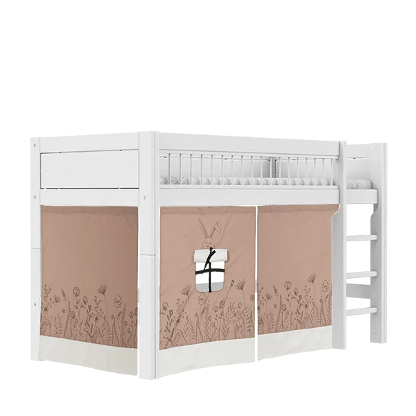 Happy Rabbit Play Curtain for Mid Sleeper Bed - Fun Kids Room Decor, Bed Canopy & Play Tent for Imaginative Play - Perfect for Bedrooms, Playrooms & Sleepovers