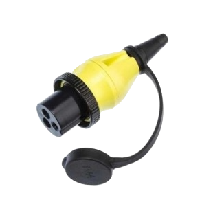 16A/250V Shore Power Plug (2P/3W) - Marine Grade Electrical Connector for Boats, RVs & Campers - Waterproof & Durable for Outdoor Use
