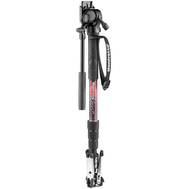 Manfrotto Element Mii Aluminum Video Monopod - Lightweight & Adjustable for Travel Vlogging, Photography, and Outdoor Shooting