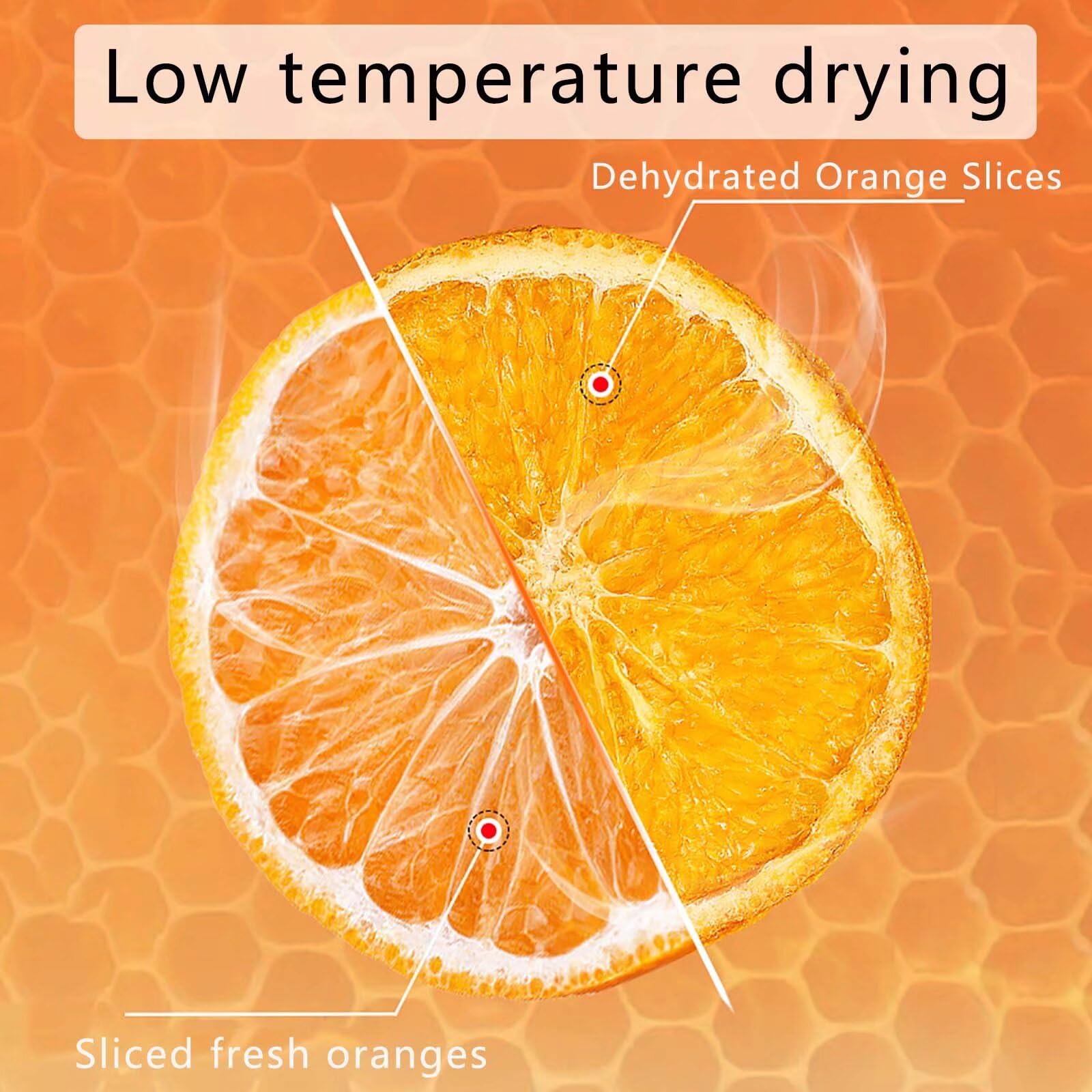 Premium Dried Orange Slices 3.52oz (100g) - Natural Dehydrated Mandarin Wheels for Cocktails, Baking, Crafts, Tea & Holiday Decor - Perfect for Cocktail Garnish, Cake Topping, DIY Projects & Festive Home Decorations
