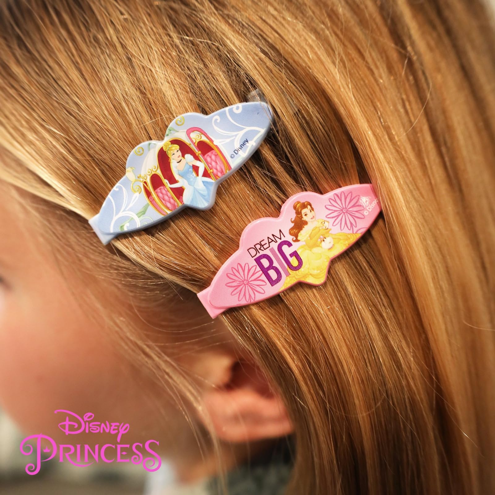 Disney Princess Hair Accessories Gift Set - 13-Piece Hair Bands & Clips for Girls | Perfect for Birthday Parties, Dress-Up & Princess-Themed Events