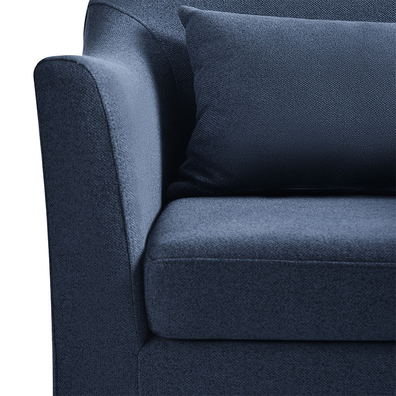 Sara Armchair with Removable Slipcover & Box Pleated Skirt - Modern Living Room Accent Chair for Home, Office, or Reading Nook