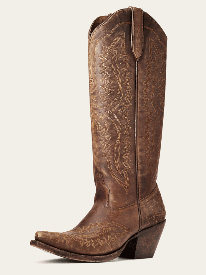 Ariat Women's Casanova Western Boot - Naturally Distressed Brown Leather Cowboy Boots for Riding, Country Fashion & Outdoor Activities