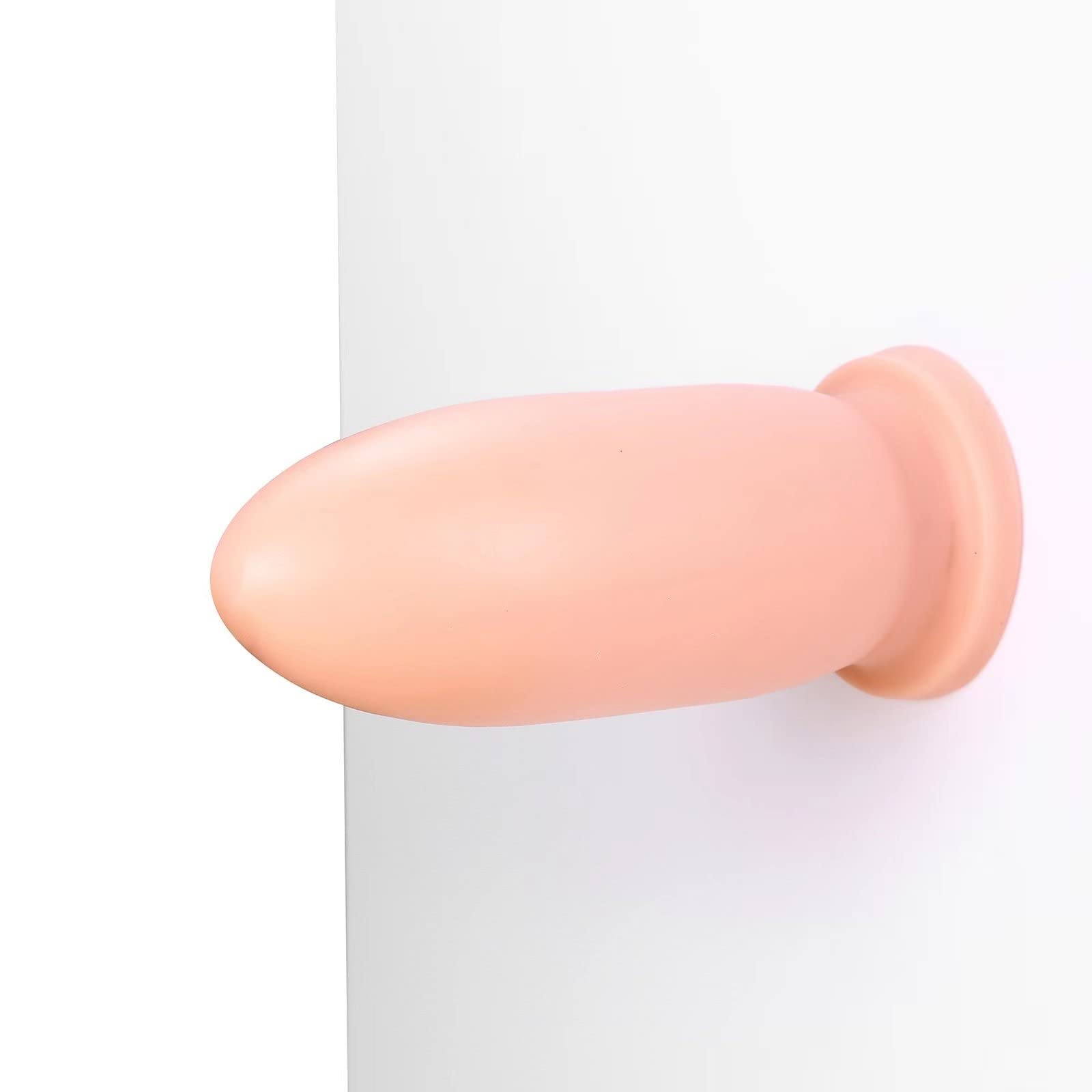 XXL Liquid Silicone Anal Plug for Beginners & Advanced Users - Ultra Soft Anal Sex Toy with Grooves for Women & Men (Flesh Color) | Perfect for Solo Play, Couples & BDSM Scenes