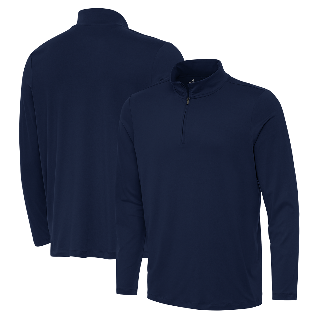 Men's Antigua Reprocessed 1/4 Zip Pullover - New West Embroidery Design | Lightweight Quarter-Zip Sweater for Outdoor Activities & Casual Wear