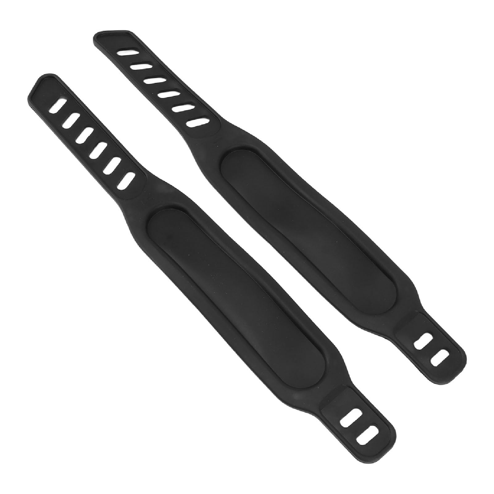 2 Pair Adjustable Universal Exercise Bike Pedal Straps - Secure Fit for Indoor Cycling, Spin Bikes & Stationary Bikes - Ideal for Home Gym & Fitness Training