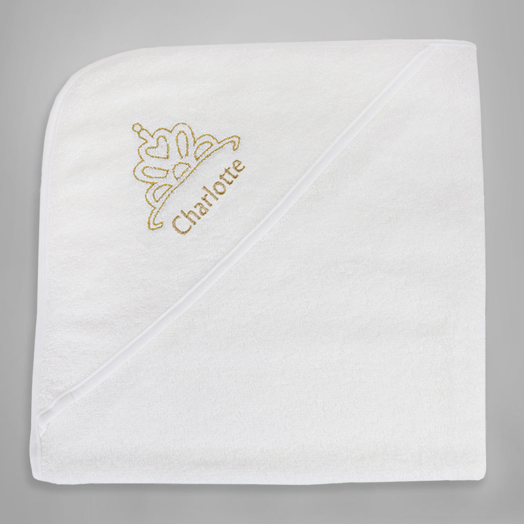 Personalized Royal Hooded Baby Towel - Large Size for Newborns & Toddlers - Perfect for Bath Time, Swimming, and Photo Shoots