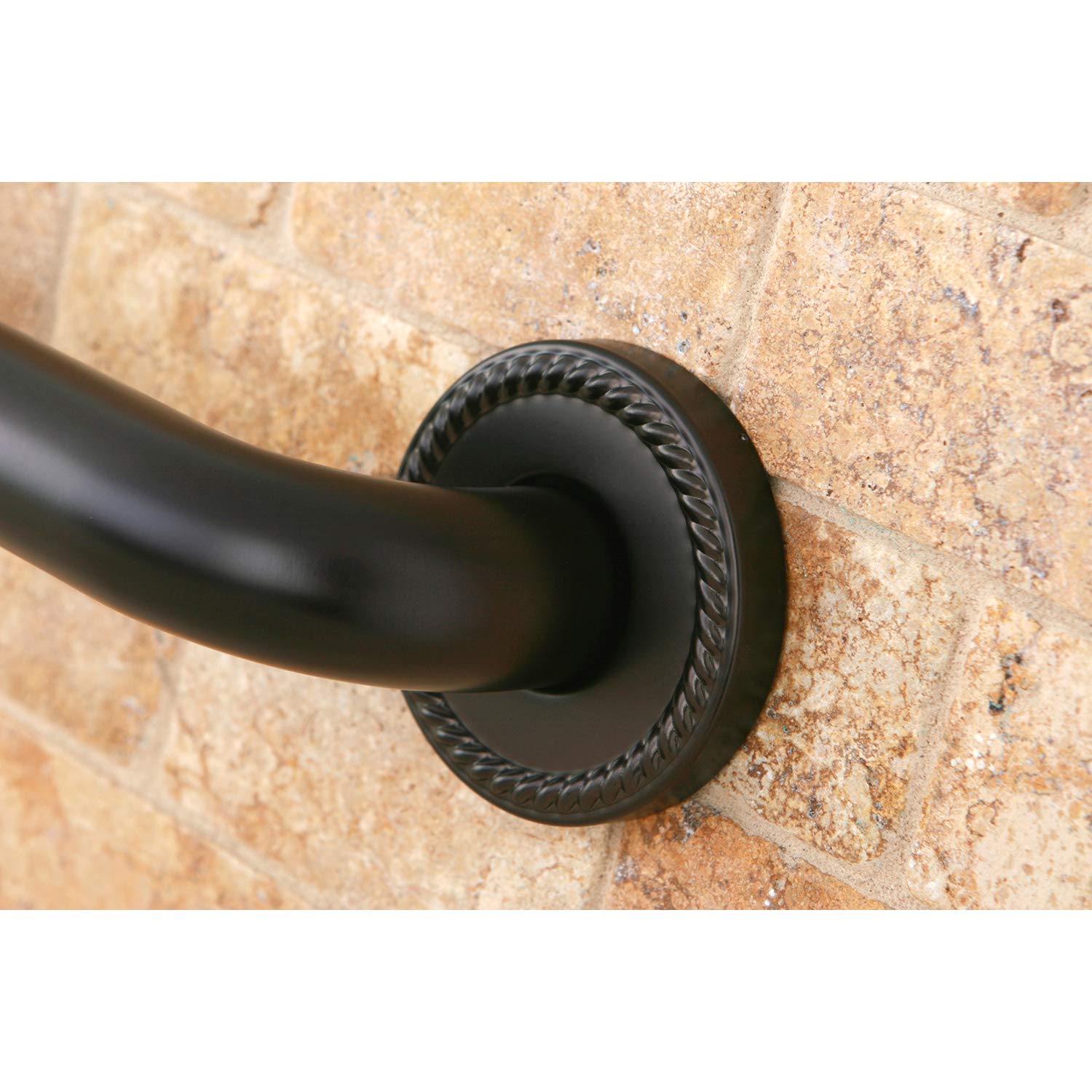 Kingston Brass DR814245 24-Inch Designer Grab Bar - Oil Rubbed Bronze Finish, 1.25-Inch Outer Diameter for Bathroom Safety & ADA Compliance - Perfect for Showers, Bathtubs & Elderly Accessibility