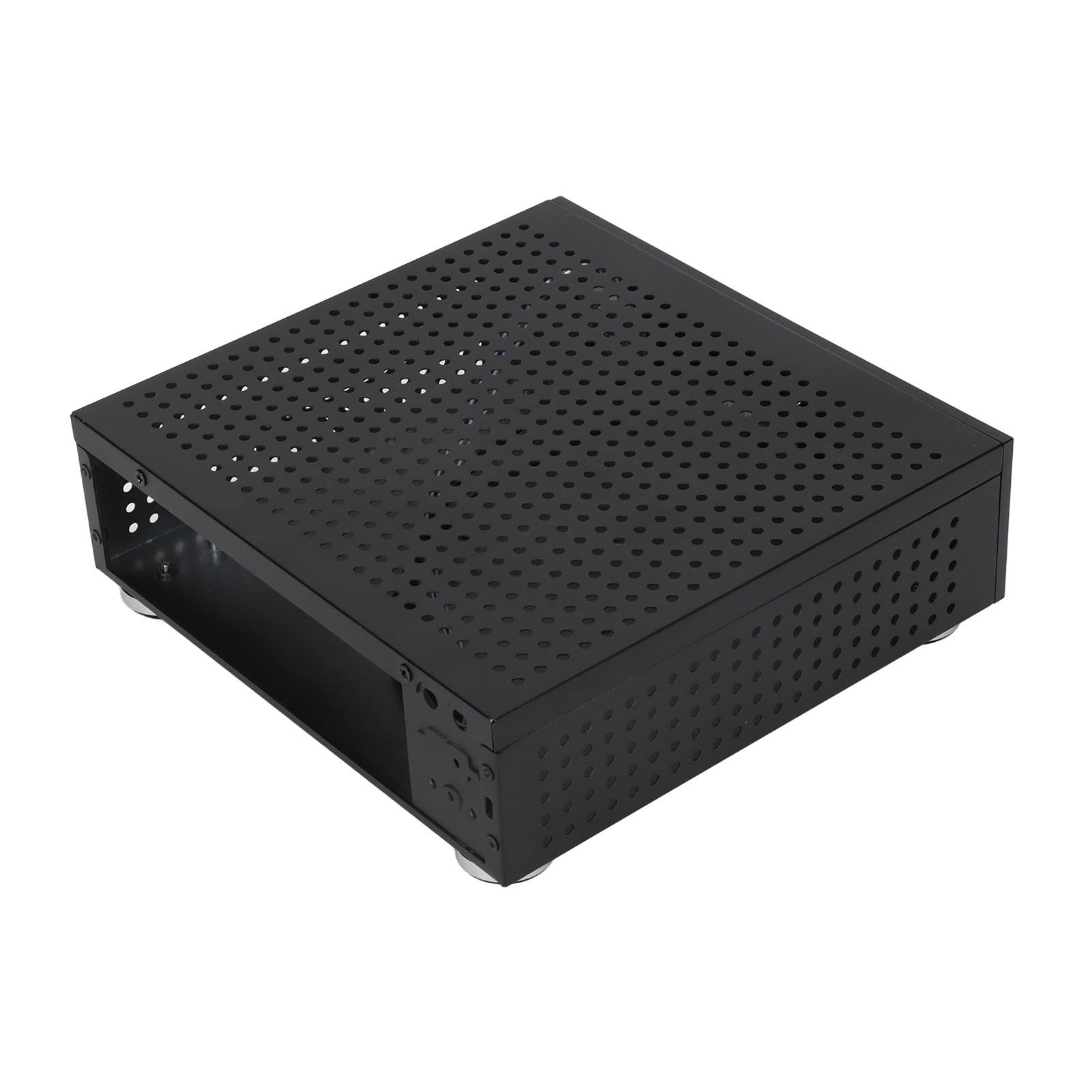 Compact Mini HTPC Computer Case - High-Performance Desktop PC Chassis with Excellent Heat Dissipation for Home Theater, Video Editing & Self-Service Terminals - Perfect for Gaming, Office & Entertainment Setup
