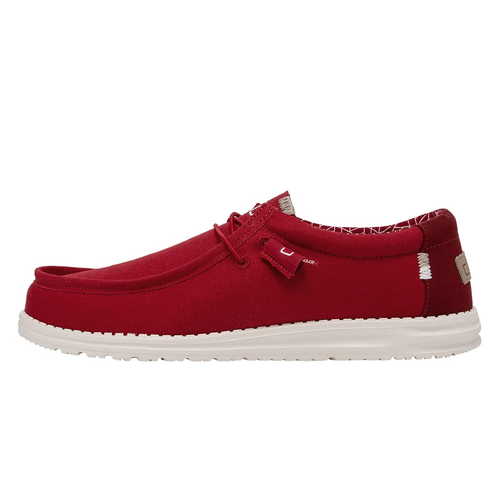 Hey Dude Men's Wally Loafer - Comfortable Slip-On Shoes for Men | Breathable & Lightweight Casual Loafers in Multiple Colors | Perfect for Work, Travel & Everyday Wear