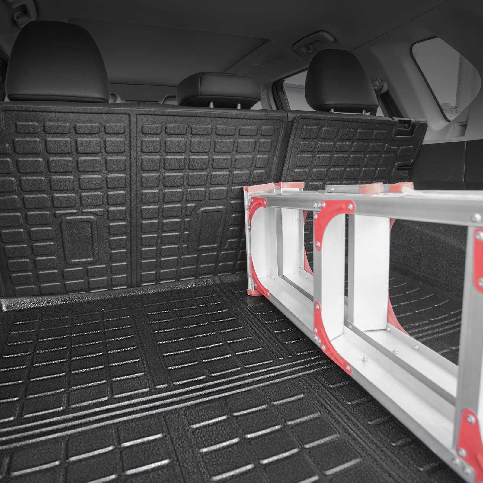 Xipoo All-Weather Floor Mats Set for 2021-2025 Nissan Rogue - Custom Fit Cargo Liner, Backrest Protector & Floor Liners | Durable Car Accessories for SUV Interior Protection (Perfect for Road Trips, Camping & Family Adventures)