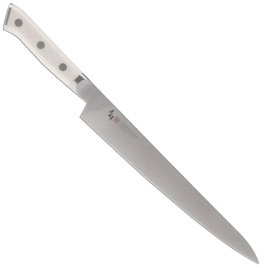 Premium Zanmai Pro Sujihiki Slicer - Japanese High-Carbon Stainless Steel Sushi & Meat Knife - Ultra Sharp Blade for Professional Chefs & Home Cooking - Perfect for Sashimi, Roast Beef & Delicate Food Preparation