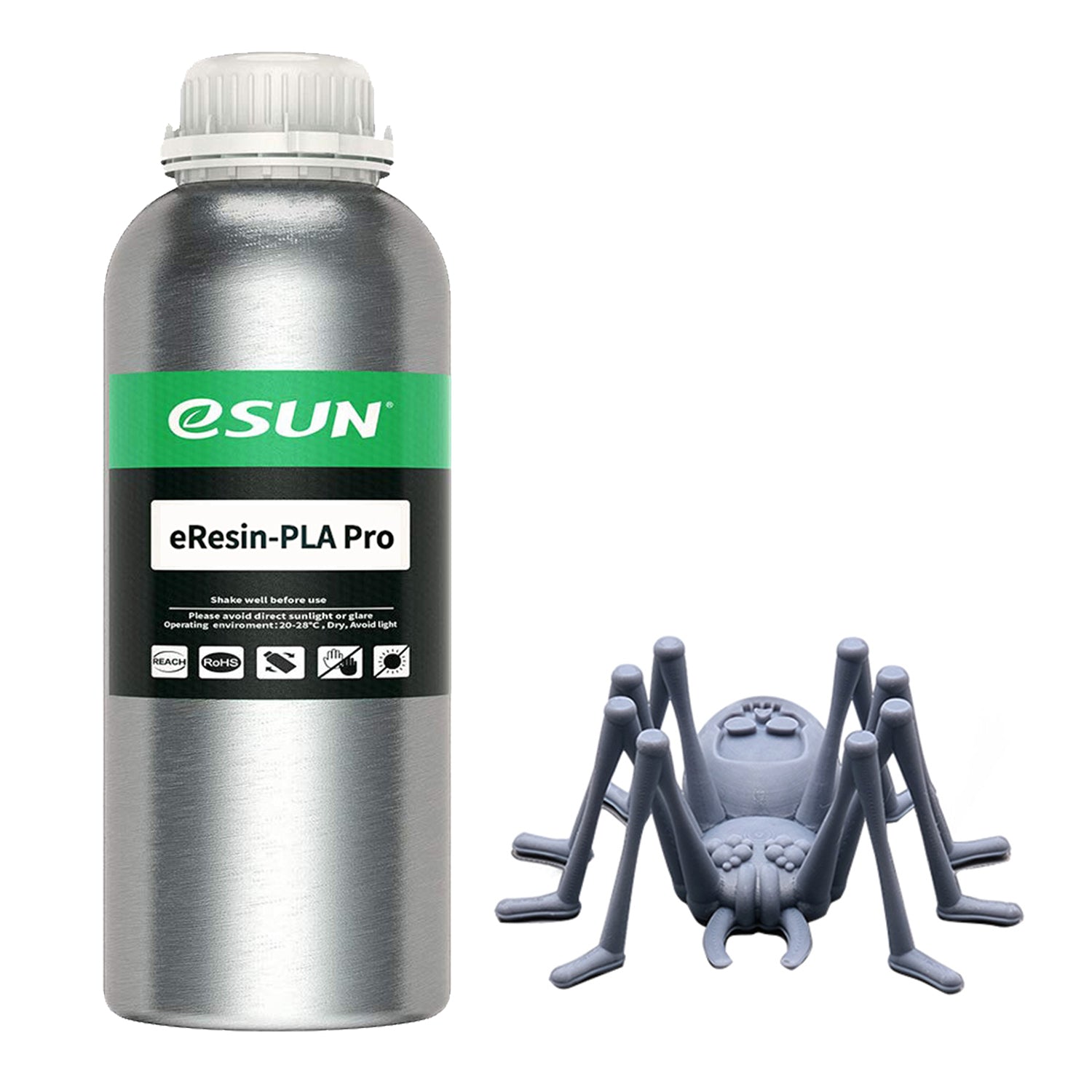 Premium ESUN eResin PLA PRO 3D Printing Resin - 1000g (2.2 lbs) - High Strength, Low Warping, Multiple Colors - Ideal for DIY Projects, Prototyping & Professional 3D Printing