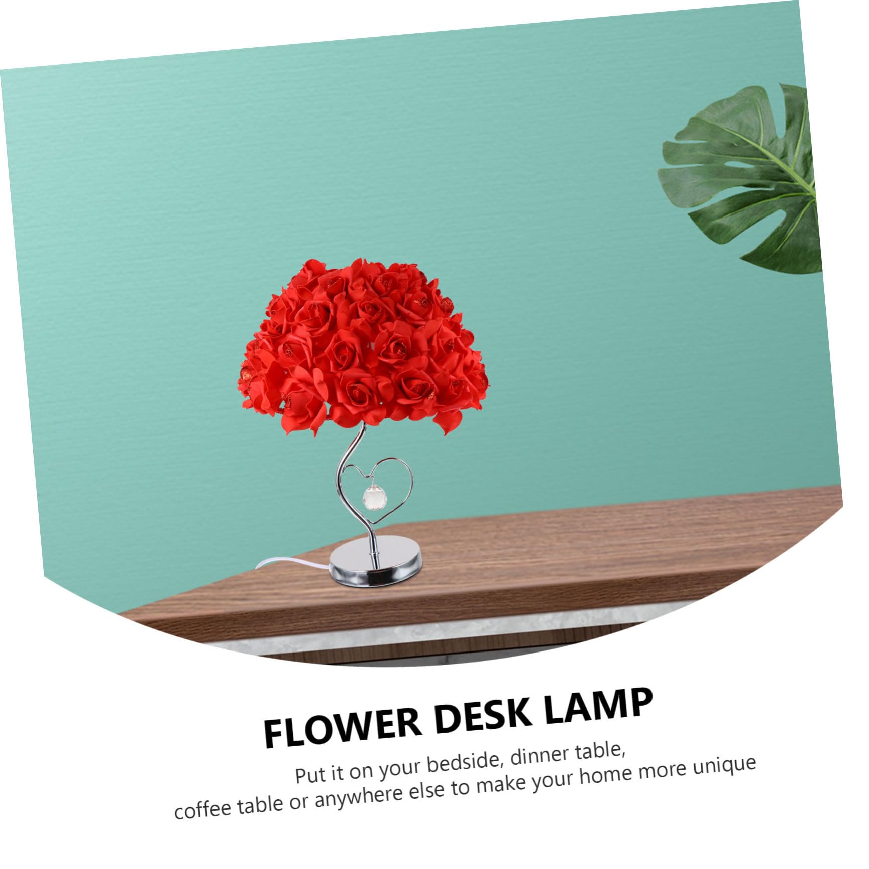 Romantic LED Rose Flower Lamp - Artificial Rose Bouquet Desk Light, Bedside Night Light for Home Decor, Wedding, Anniversary & Valentine's Day Gift | Perfect for Bedroom, Living Room & Romantic Dinner Setting