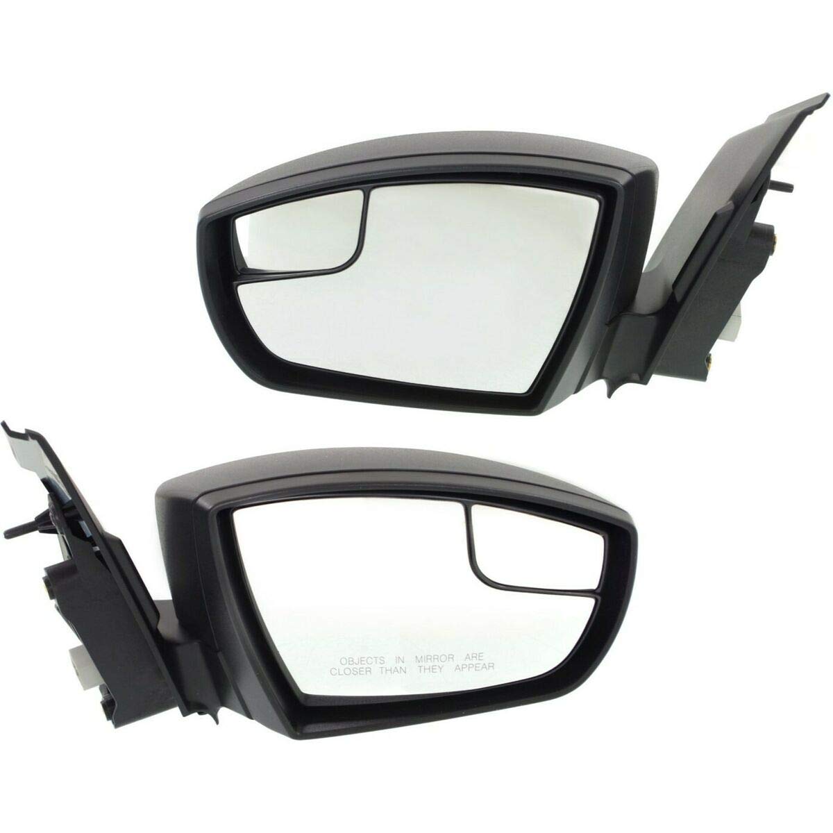 Replacement Set of 2 Side Mirrors for Ford - Driver & Passenger Side (FO1321434 & FO1320434) - Durable Auto Parts for Safe Driving & Easy Installation - Perfect for Mechanics & DIY Car Repairs