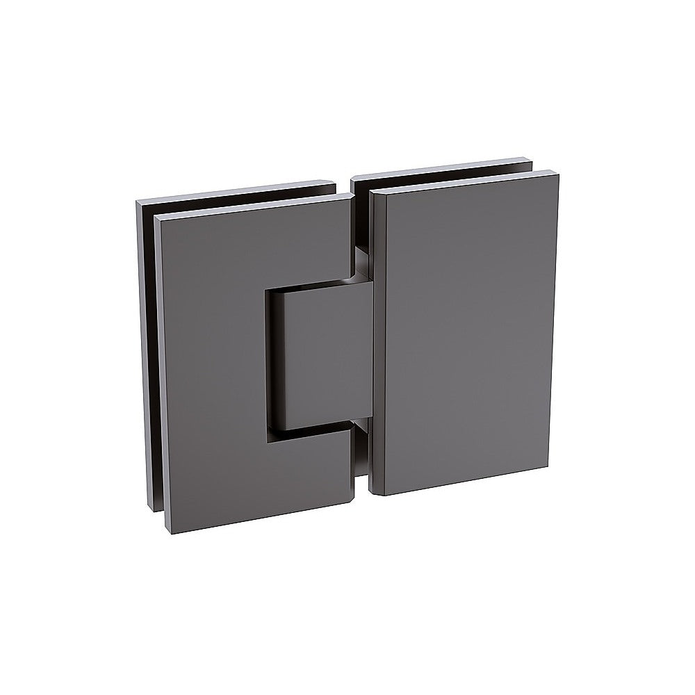100cm Frameless Glass Bath Screen with Stainless Steel Brackets - Gunmetal Finish | Modern Waterproof Shower Enclosure for Bathroom | Perfect for Small Spaces & Walk-in Showers