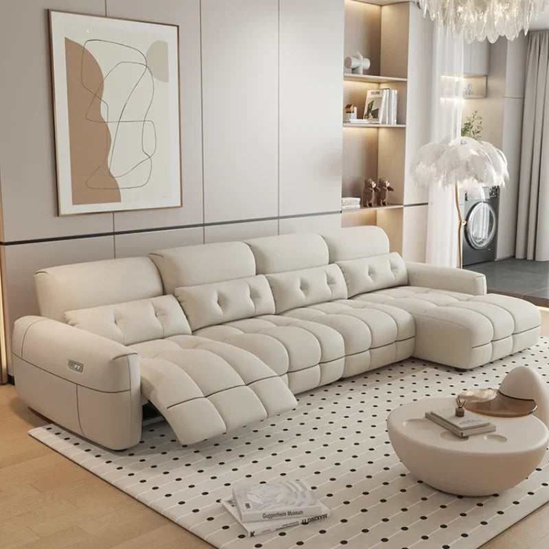 Soft Lazy Reclining Loveseat Sectional Sofa - Ultra Comfortable Modern Living Room Furniture for Small Spaces | Perfect for Apartments, Movie Nights & Relaxing