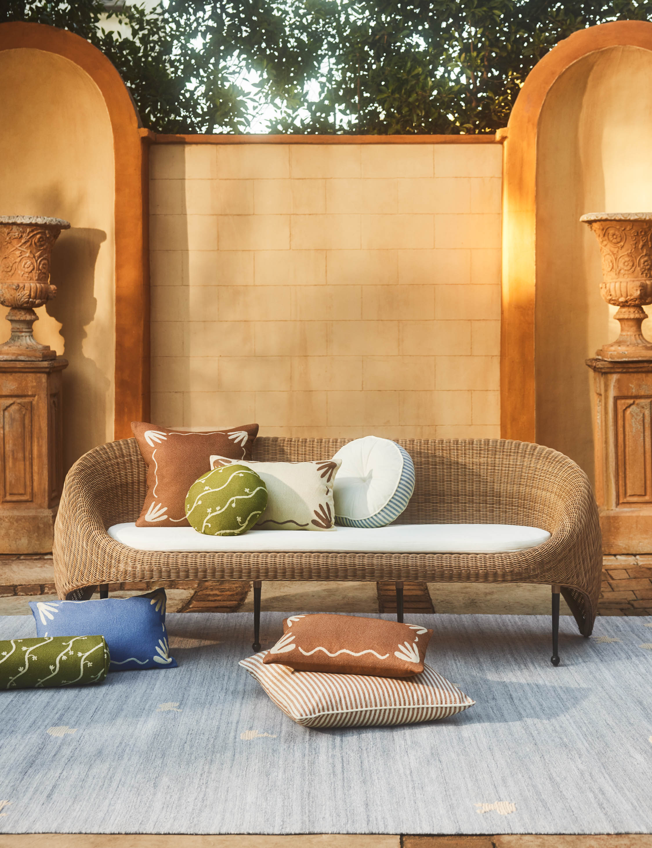 Sarah Sherman Samuel Forest Indoor/Outdoor Rug Swatch - 12x12 Inch Eco-Friendly Waterproof Rug for Patio, Deck, or Living Room Decor