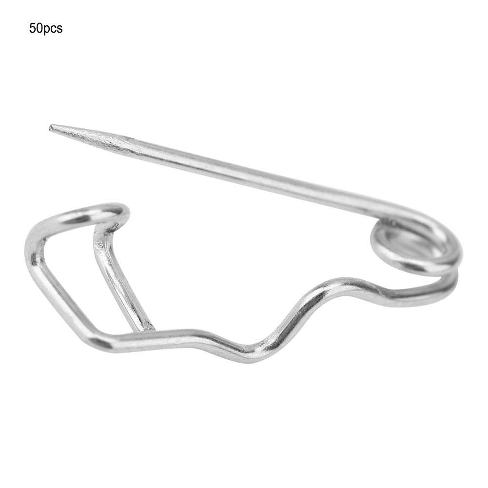 Hilitand 50pcs 22mm Metal Safety Pins - Brooch Locking Pin Clasp Fastener for Sewing, DIY Crafts & Jewelry Making - Durable Stainless Steel Safety Pins for Clothing, Quilting & Fabric Projects