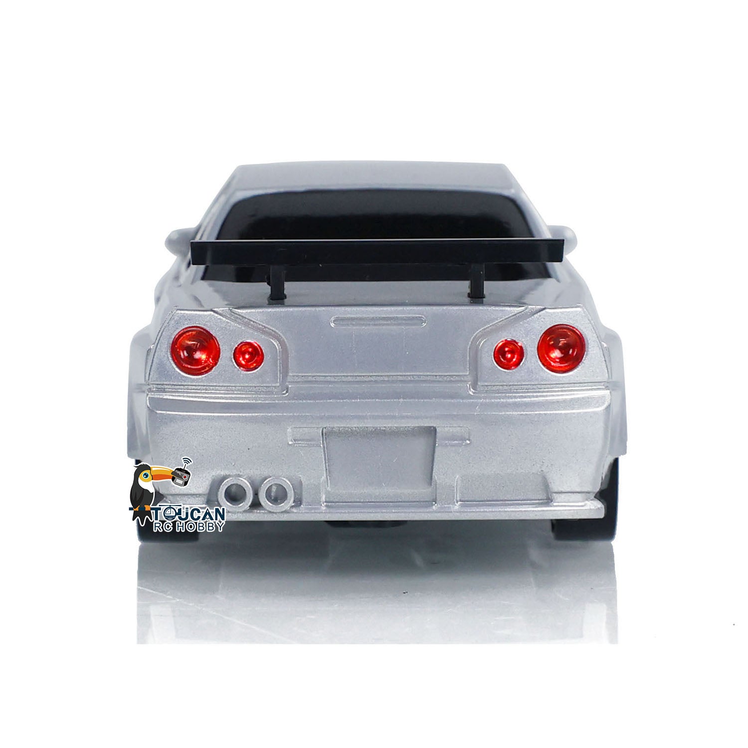 1:43 TOUOCAN HOBBY Plastic Mini Drift RC Car - Remote Control Race Car Toy with LED Lights & Traffic Safety Cones (11x4.5x3cm) - Perfect for Indoor Racing, Kids Birthday Gifts & RC Car Enthusiasts