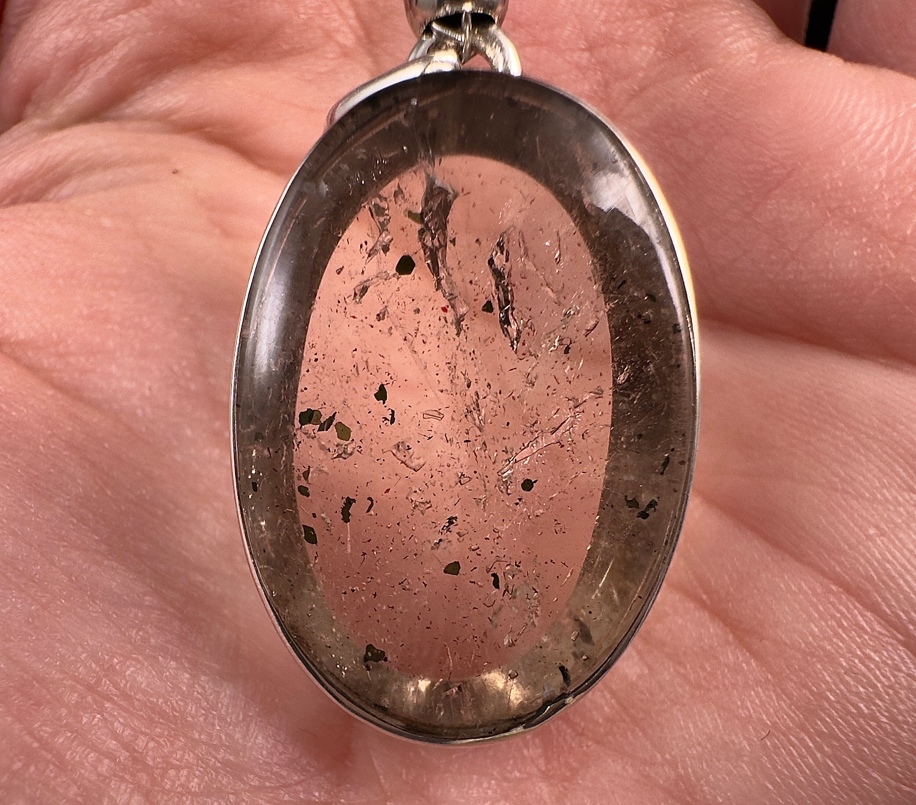 COVELLITE Pink Fire Quartz Crystal Pendant Necklace - Handmade Healing Jewelry with Natural Stones for Energy & Chakra Balancing | Perfect for Meditation, Yoga & Spiritual Gifts