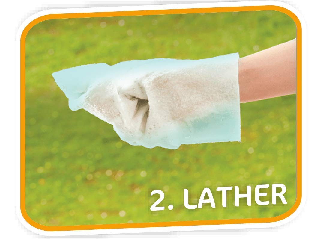 Pet Fresh Wash Mitts - Water Activated Pet Shampoo Gloves for Dogs & Cats - 5 Pack - Gentle Bathing & Grooming for Clean & Healthy Pets