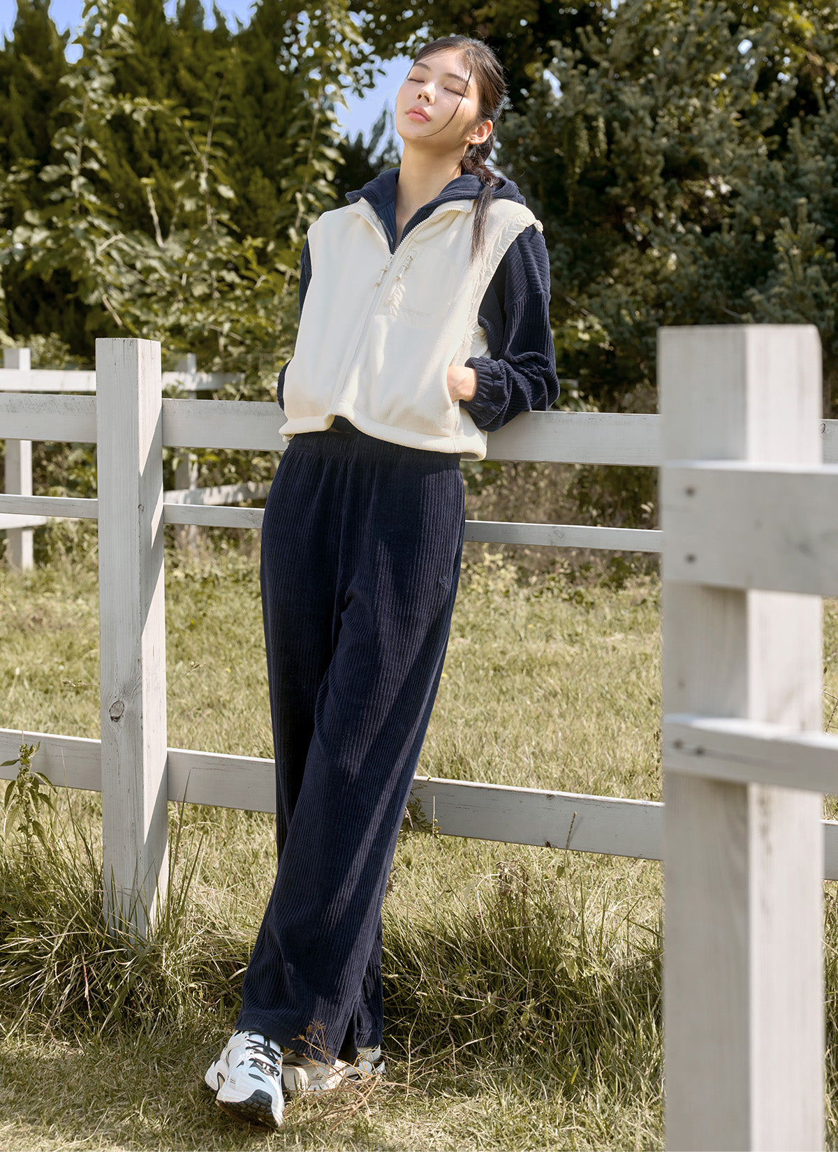 Velvet Corduroy Wide Leg Pants for Women - High Waisted Comfortable Lounge Pants for Casual Wear & Home Relaxation