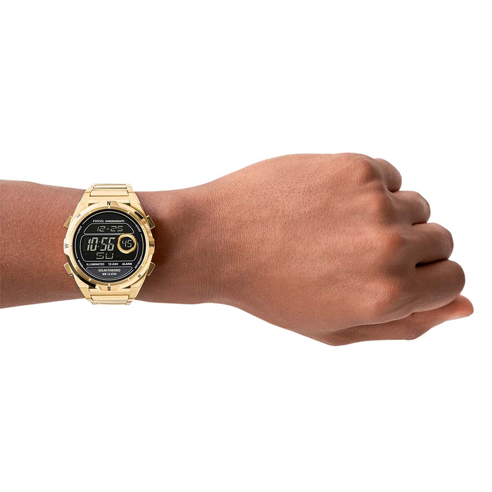 Fossil Everett FS5862 Solar-Powered Digital Watch for Men - Stylish & Eco-Friendly Timepiece for Casual, Business & Outdoor Activities