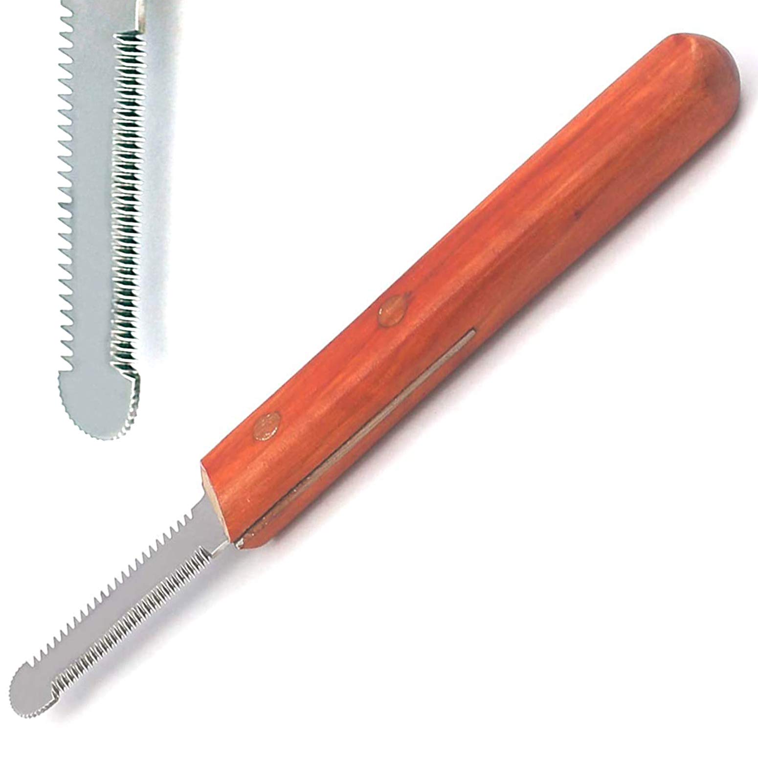 Professional Dog Grooming Stripping Knife - Right Handed Small & Medium Cut Blade for Terriers & Wire-Haired Breeds - Perfect for Show Prep & Home Grooming