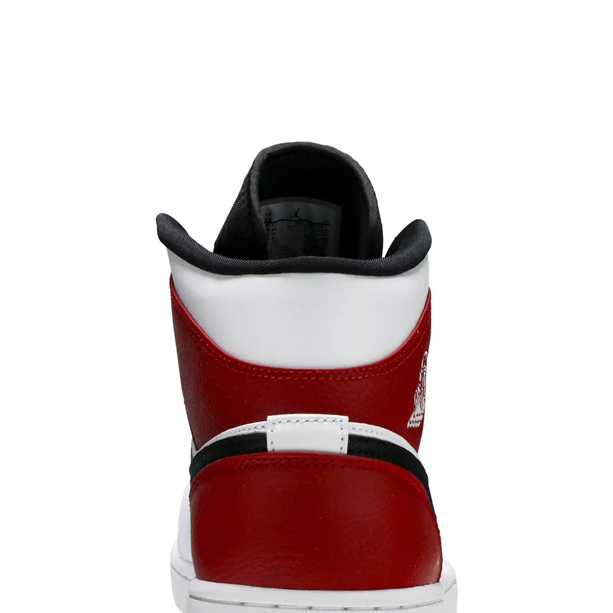 Air Jordan 1 Mid Sneakers - White Black Gym Red Basketball Shoes for Men (2019 Release) | Perfect for Streetwear, Casual Outfits & Basketball Games