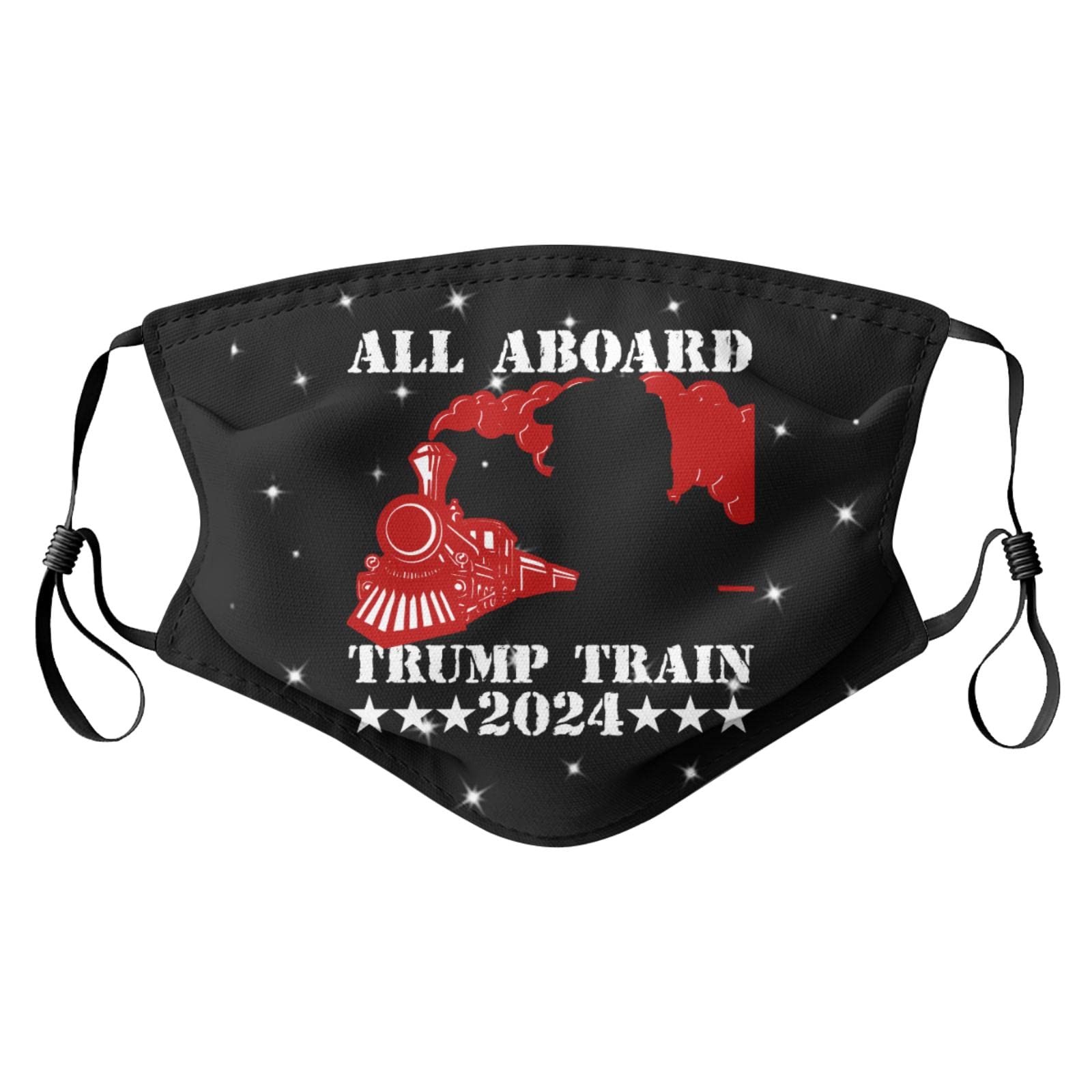 Trump 2024 American Flag Face Mask - Reusable, Washable, Adjustable Nose Wire for Adults - Perfect for Political Rallies, Patriotic Events & Daily Protection