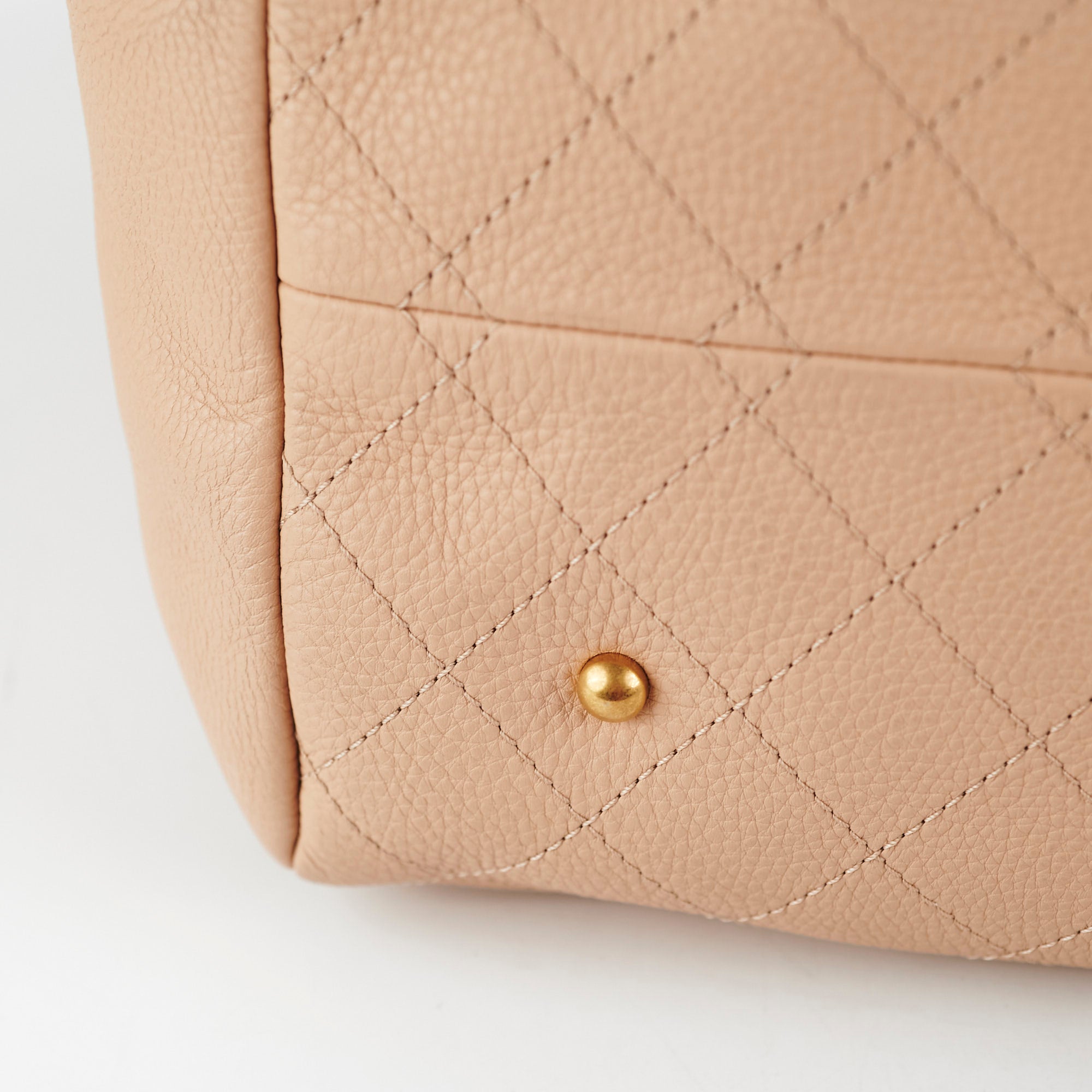 Chanel Beige Leather Tote Bag for Women - Luxury Designer Handbag for Work, Travel & Everyday Use