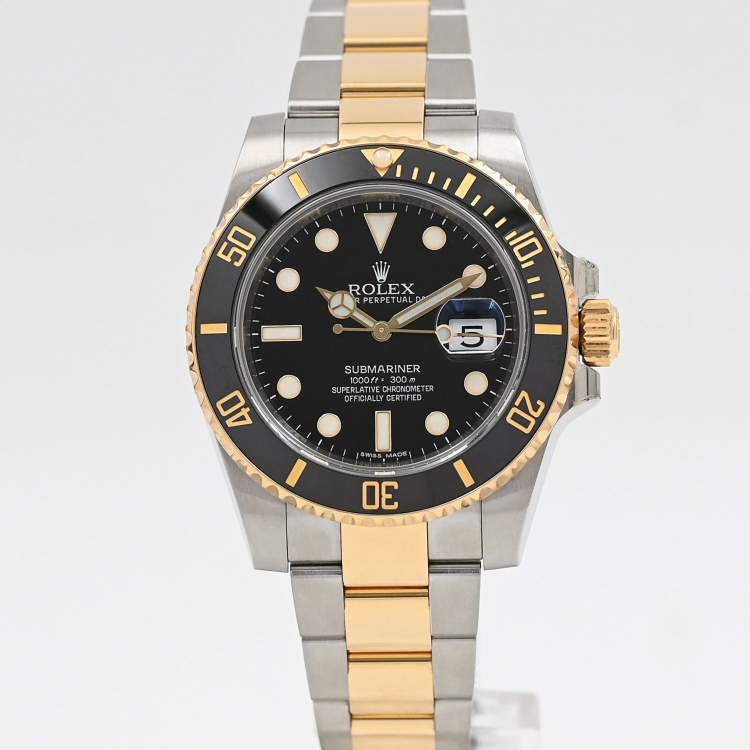Authentic Rolex Submariner Date 40mm Black Dial Men's Watch 116610LN - 2015 Model | Luxury Diving Watch for Professional Divers & Water Sports