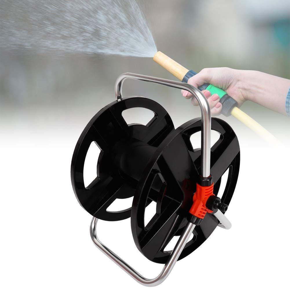 Portable Hose Reel for Gardening - Easy Move Water Hose Holder for Outdoor & Farm Use