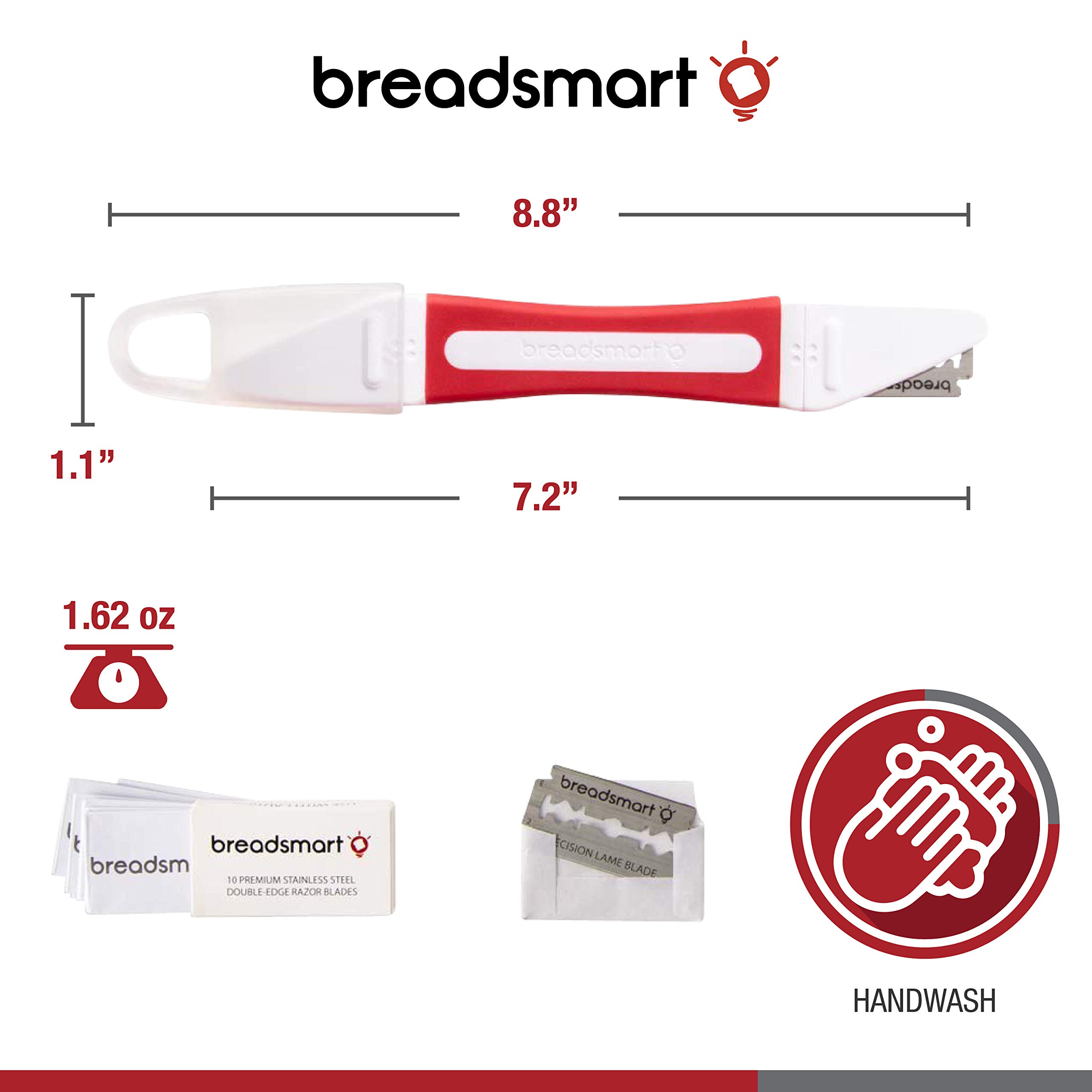 Premium Bread Lame Set - 10 Stainless Steel Blades for Professional Bread Scoring - Essential Dough Scorer Tool for Sourdough, Baguettes & Artisan Bread Baking - Perfect for Home Bakers & Professional Kitchens